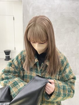 ミーム 原宿 表参道(meme) ☆ハイトーンブリーチミルクティーカラーホワイトベージュカラー