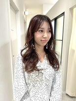 マッシュ 天王寺あべの(MASHU)&nbsp;チェリーブラウン×ゆるふわロング