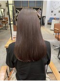 血色感アップうる艶ピンクブラウンヘア♪