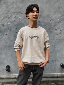 ハイセンス(HISENSE) メンズフェザーパーマセンターパートニュアンスパーマ【GIA】