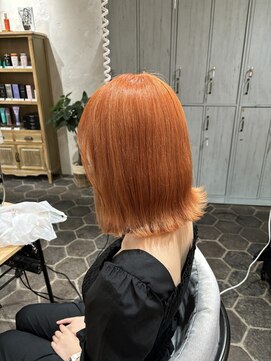 エレン 新百合ヶ丘店(ELEN) 【ブリーチ１回～】ペールオレンジカラー