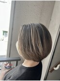ボブハイライトバレイヤージュベージュカラー北浦和髪質改善