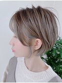 ショートマッシュ＆イヤリングカラー