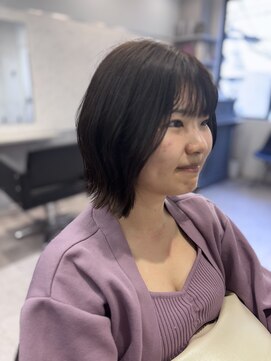 アデプト 北千住店(adept) ★小顔ココアベージュ黒髪クラゲヘアーオリーブグレー【北千住】