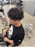 メンズパーマ×メッシュ