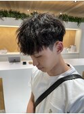 縮毛矯正毛に爆イケパーマ!大人のシャドウパーマ