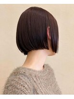 スニュウ(snuw)&nbsp;【snuw_hotaru】ブリーチなし透明感カラーミルクティカラーボブ