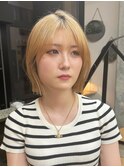 ぱつっとライン感♪王道あごラインボブ/くびれボブ/顔まわり