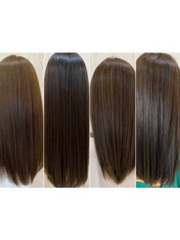 髪のお悩みを解決するために、髪質改善トリートメントをご用意！思わず触りたくなるうるツヤヘアに♪