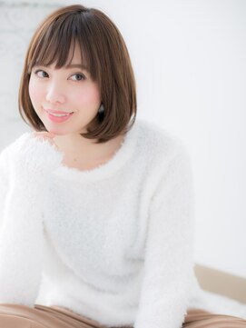 アルバハナレ 横浜(αlba HANARE) 関内/髪質改善/ココアベージュ×小顔すっきり耳かけボブm