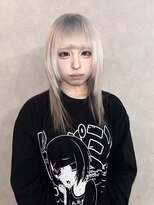 アルレン(Allen)&nbsp;ホワイトブロンド/顔周りレイヤー「宇都宮/ブリーチ」