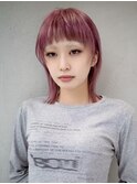 【GEEKS渋谷】ブリーチカラー/ピンク/ハッシュカット/くびれヘア