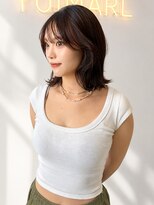ユイマァル 倉敷(YUIMARL)&nbsp;倉敷くびれボブ20代30代40代顔周りカット外ハネボブ