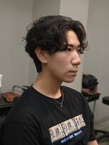 スレイ 西宮(SLAY) 波巻きハイライトアップバングツーブロックマッシュ
