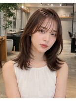 アーツ 新宿(arts)&nbsp;韓国風レイヤー×ミディアムヘア　新宿