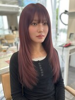 ビーハイブ ドットエー 本町広瀬通店(BEHIVE.A)&nbsp;レイヤーカット×ピンクベージュ