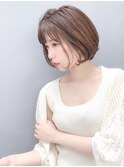 ボブで大人の可愛さ