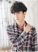 ニュアンスパーマで好感度◎レトロツーブロックショートC