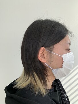 エバーグリーン(ever Green) メンズミディアム×インナーカラー