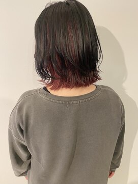 ヘアーデザイン ビビッド(HAIR DESIGN VIVID) inner color × Red