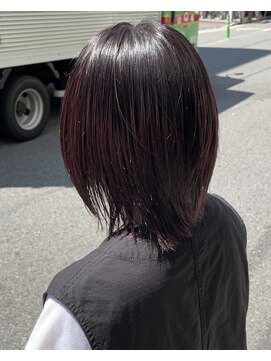 グリード ヘアー(GREED hair) ダークピンク×レイヤー