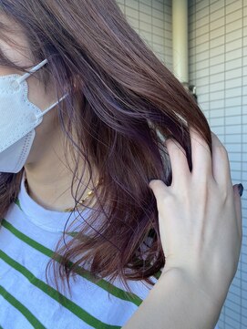 エンリー(ENlee) 【とまべち】ピンクブラウン×イヤリングカラーラベンダー