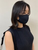 イオエ(ioe)&nbsp;黒髪/ボブルフ/ネビージュ/小顔/ワンレン/髪質改善/グレージュ