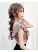 編みおろしアレンジ 似合わせ ペールベージュ