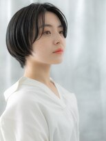 ドクターズ サロン ラブ(Dr's Salon LAB)&nbsp;センターパートアッシュブラックショートボブe古河20代30代40代