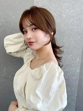 ロンドイディールバンダイ 新潟万代(Lond ideal) オリーブベージュ/前髪/顔周り/ブリーチなし/韓国/新潟万代