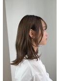 20代30代40代◎ 魅力倍増カールセミディダークグレージュ