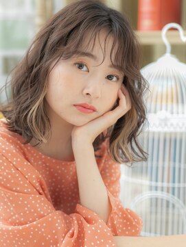 カバーヘア ブリス 大宮西口(COVER HAIR bliss) インナーカラーニュアンスパーマくびれボブc5大宮20代30代40代