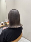 髪質改善 ブリーチ 三宮 神戸 グレーカラー 外はね ボブ 元町