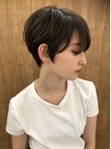 ショート・ボブ/面長/前髪あり/絶壁解消/30代/40代/50代/くびれ