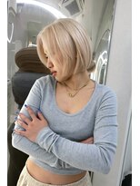 ガガ 心斎橋(GAGA)&nbsp;韓国/ハイトーンカラー/ワンホンヘア/レイヤーカット/髪質改善