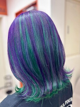 エターナルバイマティーナ(Eternal by MATINA) 【パープル×グリーン/アンブレラデザイン】池袋美容室