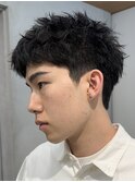 スパイキーショート　ラフショート　メンズパーマ　ピンパーマ
