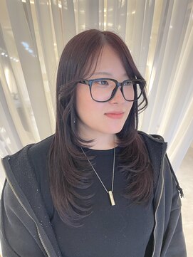 エル 新小岩(elu) 【大人セクシーな雰囲気】シャギーレイヤー×ワインレッドカラー