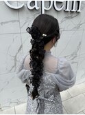 ヘアアレンジ / アレンジヘア / お呼ばれヘア / 編みおろし