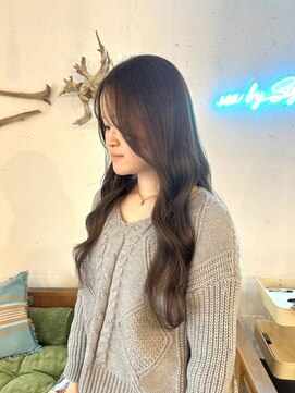 シーバイサイン(sea by Sign) ふわっと透明感/オリーブカラー