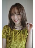 ミディアムレイヤー・ボブ/絶壁解消/20代/30代/長め