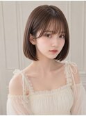 鎖骨ミディアムウルフミディアムアッシュグレーアッシュグレー☆