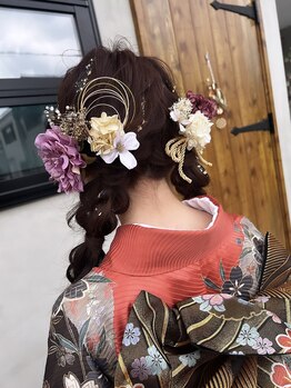 シンス(Since)の写真/特別な日はプロの技でより華やかに＊成人式・結婚式・卒業式など、特別な日の着付けはお任せ下さい。