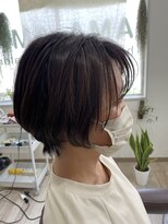 アマ サロン(AMA SALON)&nbsp;【服部天神】乾かすだけでまとまる大人丸みショート/白髪対応