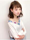抜け感が可愛い大人ロブ