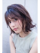 オースティン 錦糸町(AUSTIN)&nbsp;AUSTIN バレイヤージュ×大人カワイイくせ毛風ミディ