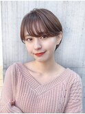 【東 純平】大人かわいい 小顔 耳掛け丸みショート