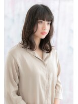 ミック ヘアアンドビューティー 大山店(miq Hair&Beauty) 黒髪オリーブアッシュ大人かわいいくせ毛風くびれヘアa