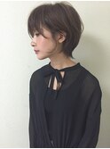 黒髪、硬毛、直毛も柔らかショートパーマ