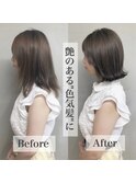 【Zina福岡天神】髪質改善＊大人かわいい＊小顔ミディアム